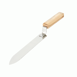 Cuțit apicol pentru descăpăcit rame, 200 mm, din oțel inoxidabil, cu mâner din lemn