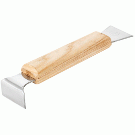 Daltă apicolă 160 mm din oțel inoxidabil, cu mâner din lemn