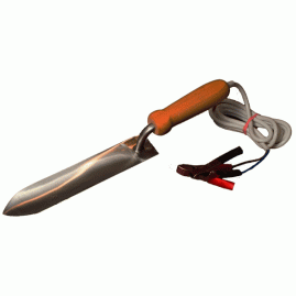 Cuțit electric apicol tip vioară „Guslia”, 12 V, din oțel carbon (medical)