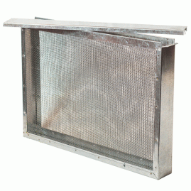 Izolator pentru matcă tip „Dadant”, 1 ramă, cu plasă metalică